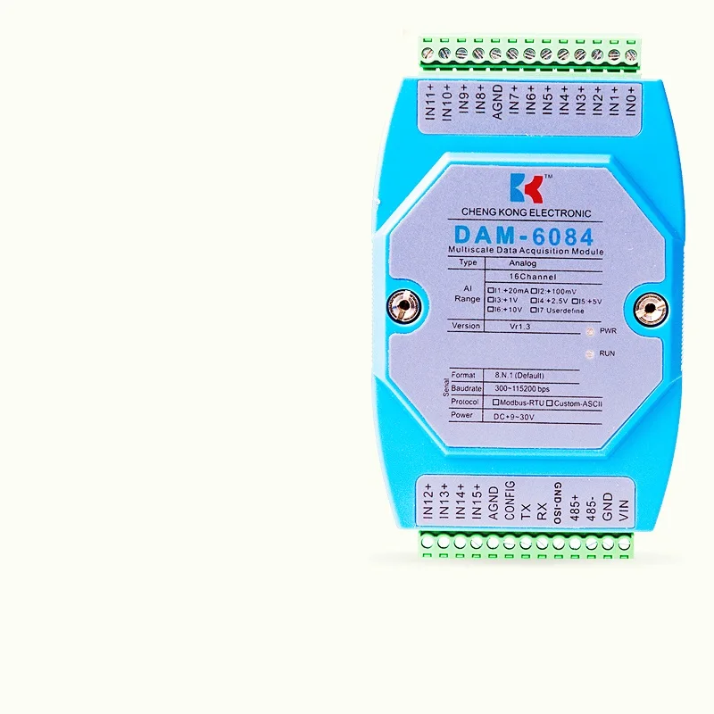 Аналоговый входной модуль для цифрового вывода RS232RS485modbus связи ПЛК Расширенная