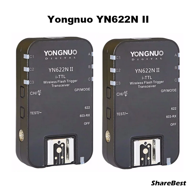 YONGNUO YN622N II RX YN622N II HSS iTTL Flash Trigger Transceiver for Nikon Camera Compatible