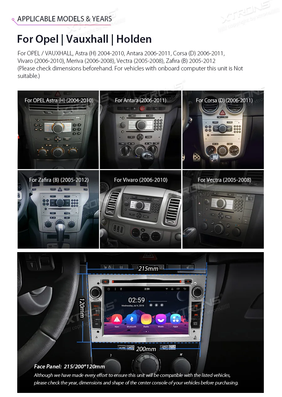 Clearance XTRONS Android 8.1 Octa Core Car Radio DVD Player GPS for OPEL Vauxhall Antara Corsa D 2006 2007 2008 2009 2010 2011/Vivaro 2 Clearance XTRONS Android 8.1 Octa Core Car Radio DVD Player GPS for OPEL Vauxhall Antara Corsa D 2006 2007 2008 2009 2010 2011/Vivaro 2