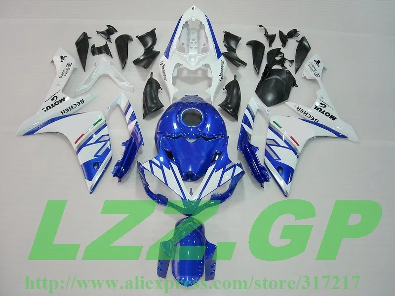 

Injection Blue white fairing kit for Yamaha YZF R1 07 08 YZF-R1 07-08 YZF1000 R1 07 08 YZF R1 2007 2008 fairings #66ST
