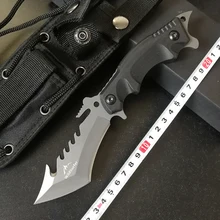 

Outdoor Camping Hunting Survival Knife Karambit Tactical Fixed Saber Blade Pocket EDC Tools Kinves 440C Titanium Cool Steel Faca