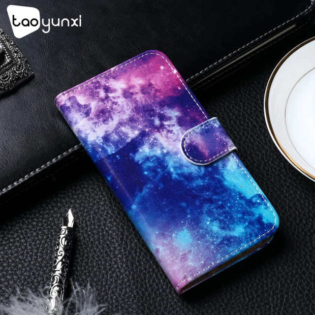 Cheap TAOYUNXI PU leather Case For BQ 5058 Case Flip Wallet DIY Cases For BQ5058 Cover Coque Flower For BQS-5058 Strike Power Easy 5.0