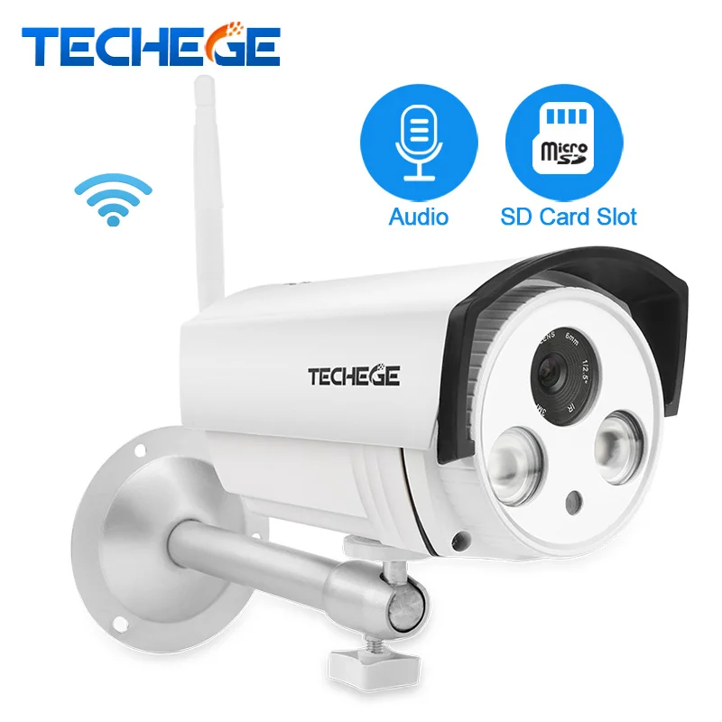 

Techege Yoosee IP Camera Audio Record Wifi 1080P 960P 720P ONVIF P2P Wireless Wired CCTV Camera Waterproof SD Card Slot Max 64G