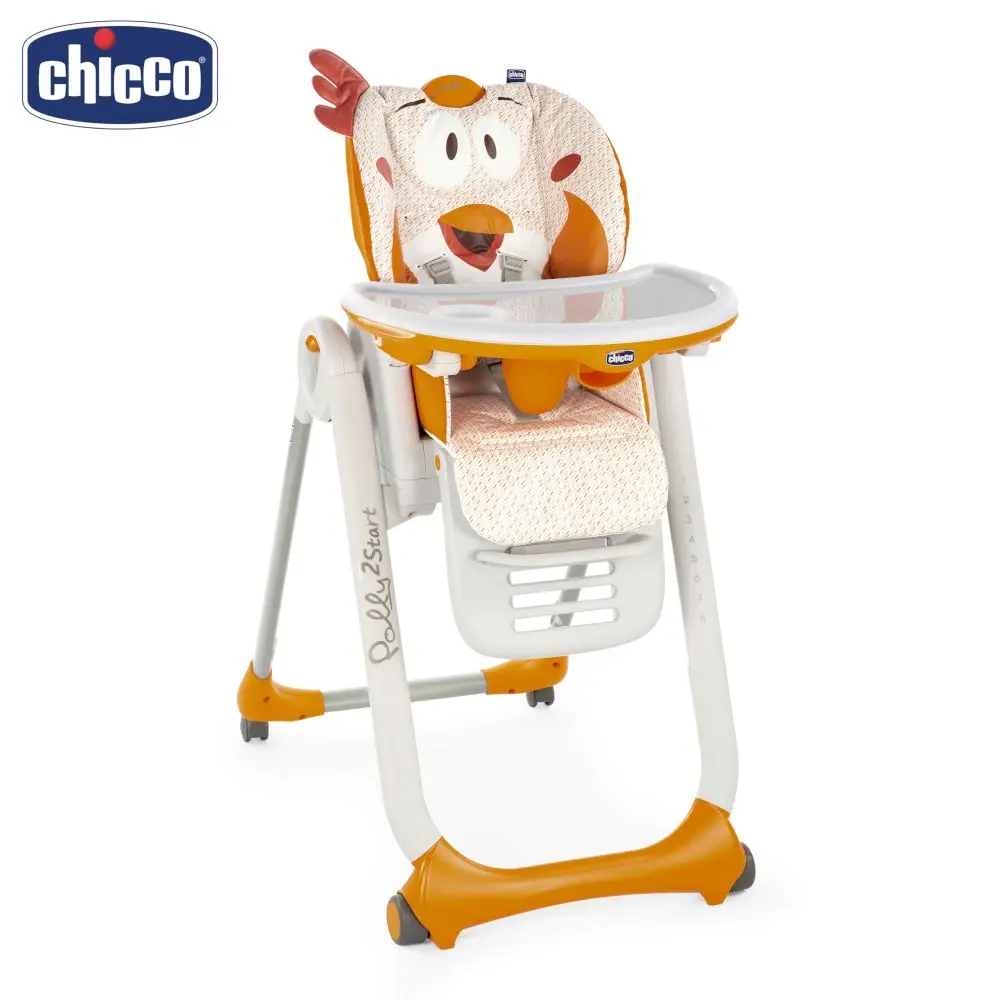 Стульчик для кормления Chicco Polly 2Start Honey-Bear - Цвет: Оранжевый