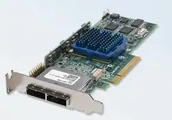 Raidstorage Adaptec RAID 3085 P/N: 2251600-R ASR-3085 8-Порты и разъёмы 3 ГБ/сек. PCIe контроллер SAS карты