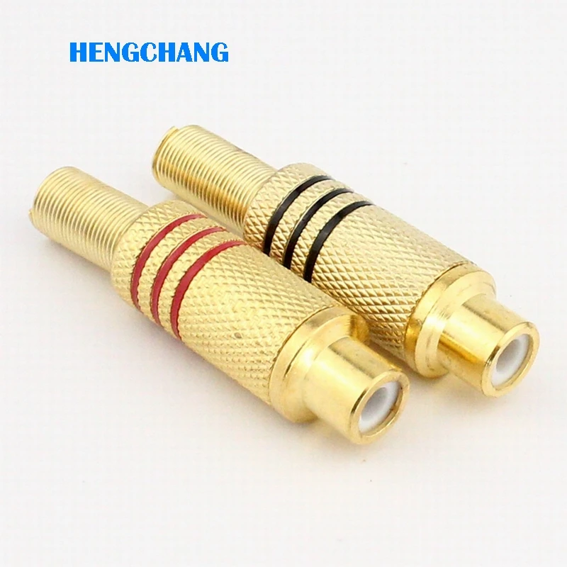 

Free shipping High quality gold plated RCA socket RCA Female connector 10pcs/lot