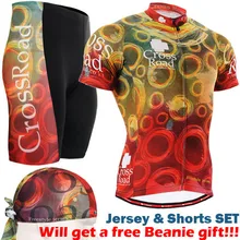 2017 Brand Cycling Sets Team Cycling Jerseys Sets Sports Clothing Road Bike Tops Shirt + MTB Bicycle Padded Shorts Pads