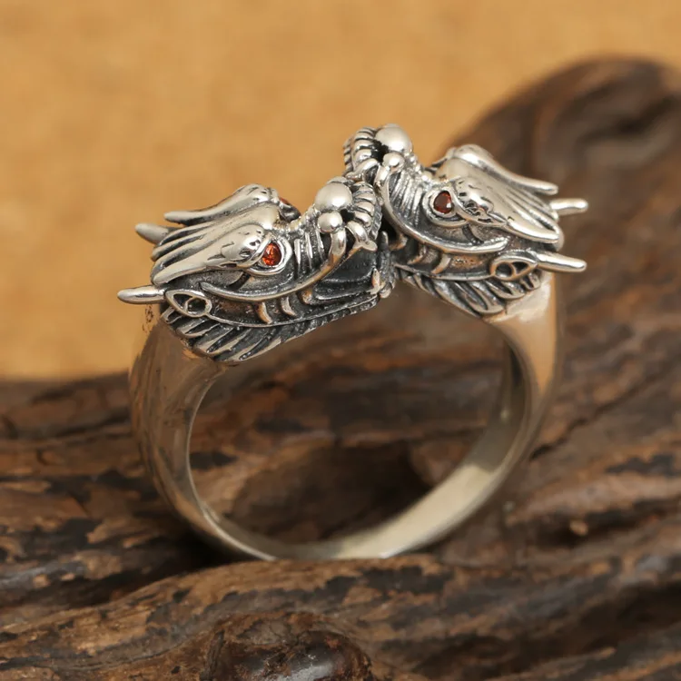 

Thai silver ornament double tap restoring ancient ways ring opening paragraphs male personality of men and women