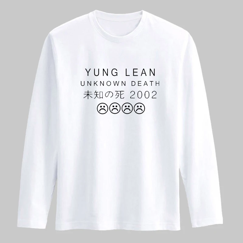 Yung Lean известная футболка с длинным рукавом для мужчин осень весна хлопковые