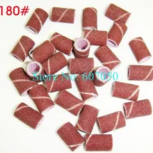 200 шт. x 180# шлифовальные ленты для ногтей сверла Шлифовальные барабанные рукава Dremel роторные шлифовальные колеса
