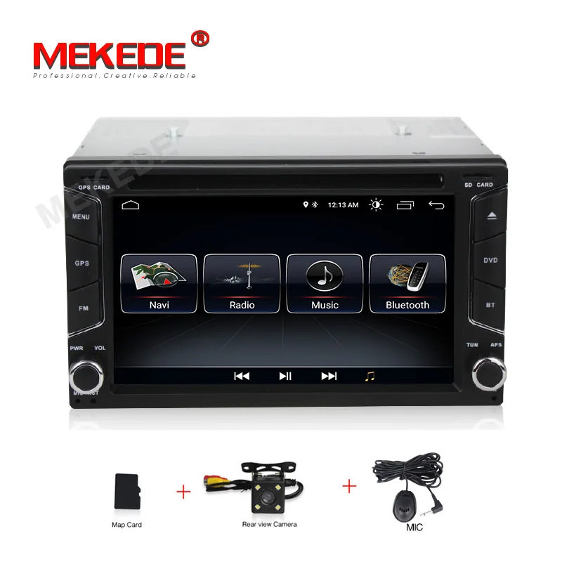 MEKEDE Android 8,1 Универсальное автомобильное радио 2 din автомобильное радио gps android 2din автомобильный dvd-плеер gps навигация wifi Bluetooth MP5 плеер - Цвет: CAR DVD CAMERA