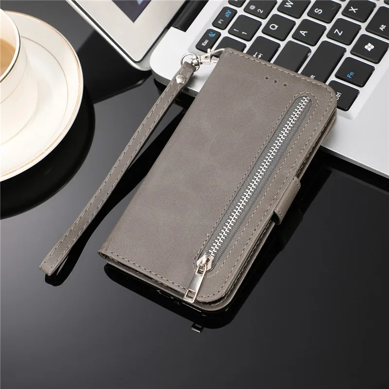 Galaxy S22+ silicone case Leather Zipper A52 A72 Case For Samsung Galaxy S22 S21 S20 FE S10 S9 S8 Plus Note 8 9 10 20 Ultra A12 A32 A51 A71 A70 A50 Cover cheap galaxy s22+ case