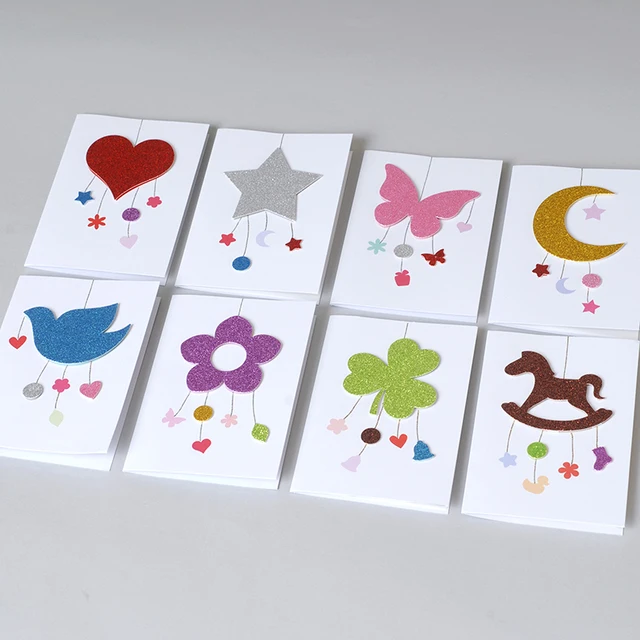cute baby cards handmade new baby cards glitter ornament kids greeting cards wholesale - Wholesale Greeting Cards cute baby cards handmade new baby cards glitter ornament kids greeting cards wholesale - Wholesale Greeting Cards