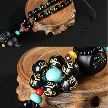 1 шт. автомобильные аксессуары украшения Автомобильные украшения зеркало заднего вида Висячие Части красочные obsidian аксессуары из горлянки