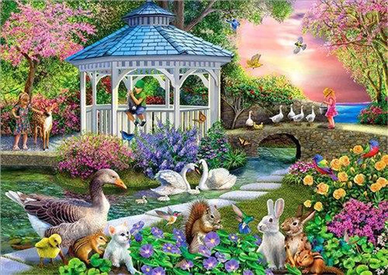 GLymg Picture Needlework Cross Stitch Diamond Mosaic Gift Diy 5d