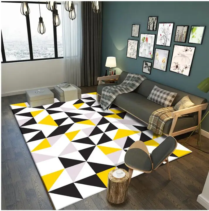 

Modern Simple Carpet in Living Room 3D Printed Carpet Mat in Nordic Japanese Household Model Room free shipping