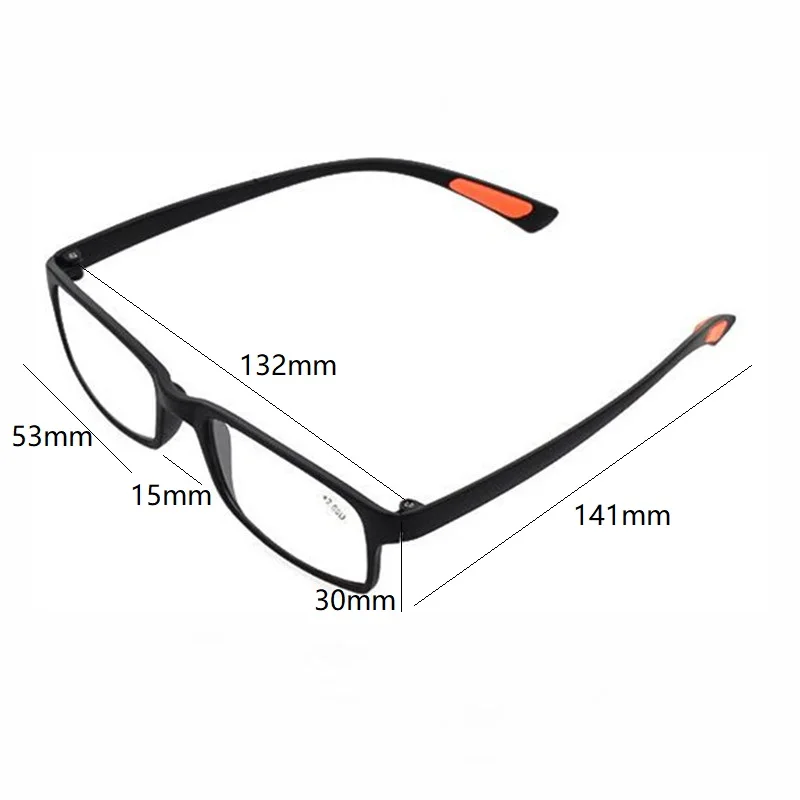 TR90 Для мужчин Для женщин очки для чтения пресбиопические черный диоптрий+ 1,0 1,50 2,0 2,5 3,0 3,5 4,0 Gafas de lectura oculos de grau бадминтонных ракеток 015