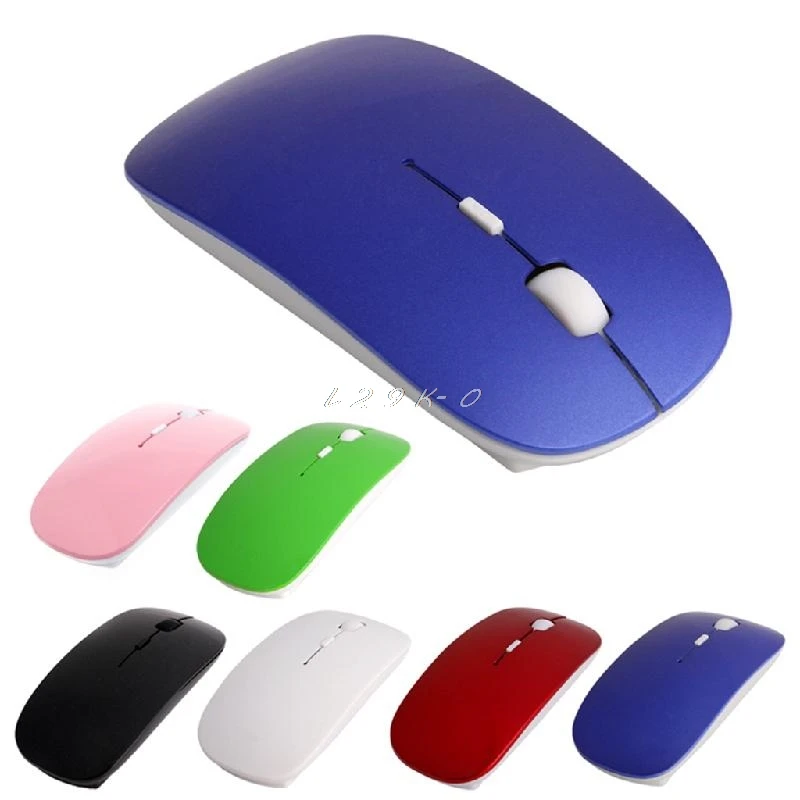 

Nice Design 2.4GHz Wireless Ultra Thin Optical Scroll Mouse/Mice +USB Receiver For PC Laptop