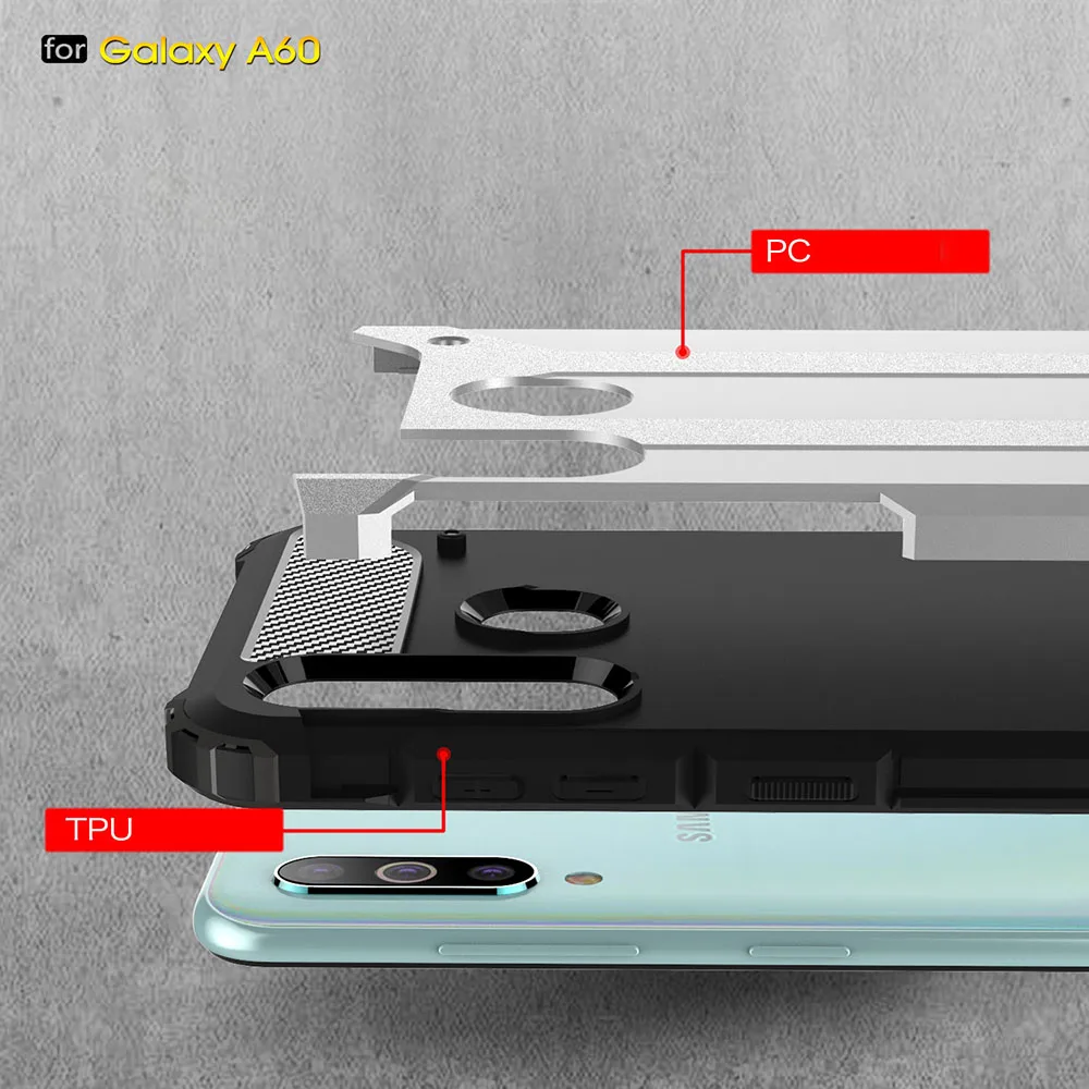 Чехол накладка для Samsung Galaxy A60 чехол M40 телефона на заднюю панель SM A606F M405F|Бамперы| |