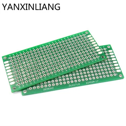 5 шт. 3x7 см 3*7 двухсторонний прототип печатной платы diy универсальная печатная