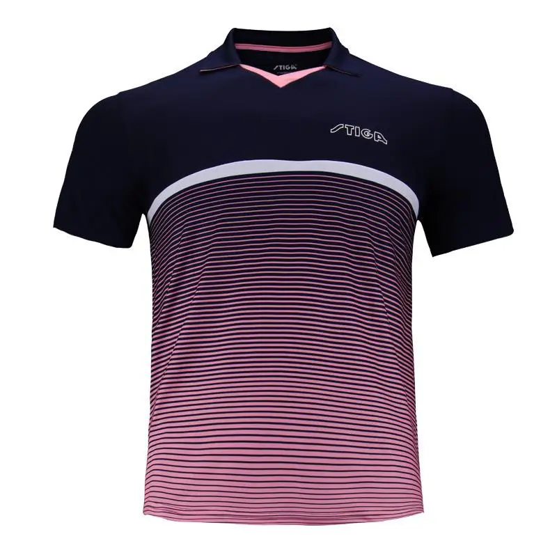 

2019 Stiga Table tennis clothes sportswear quick dry short sleeved men ping pong Shirt Badminton Sport Jerseys