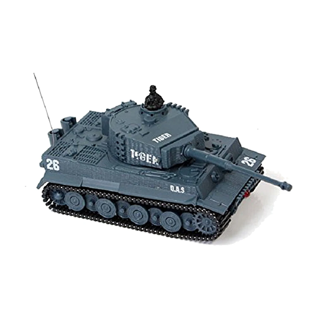 

New Mini 1:72 49MHz R/C Radio Remote Control Tiger Tank 20M Kids Toy Gift Army (Grey)