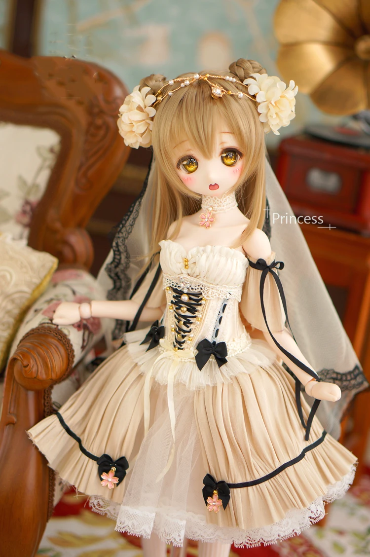 1/4 тонкий sd bjd кукла ткань красивое ретро платье Косплей Костюм для BJD Кукла