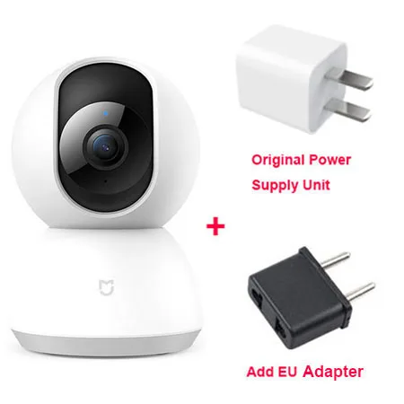 Only Camera Xiaomi Mijia CCTV Smart IP 360 камера 1080 P WiFi панорамирование ночного видения 360 просмотр Обнаружение движения Xioami домашний комплект безопасности - Цветной: Only Camera