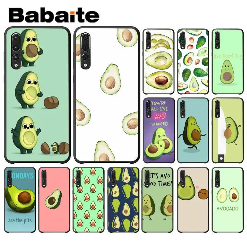 

Babaite Avocado Soft Silicone TPU Phone Cover for Huawei P9 P10 Plus Mate9 10 Mate10 Lite P20 Pro Honor10 View10