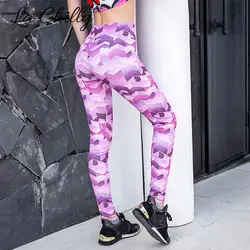 Летние женские новые модные леггинсы с геометрическим принтом пуш-ап бедра эластичные брюки с высокой талией женские брюки для фитнеса