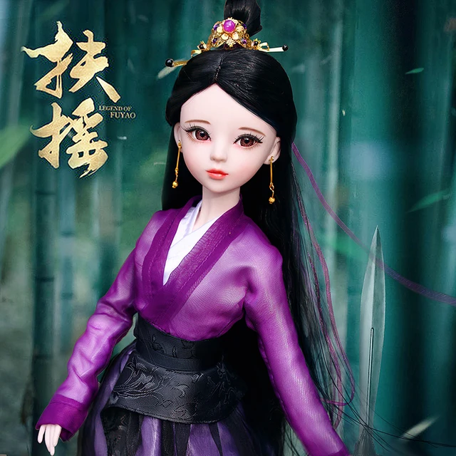 60CM Handmade 1/3 Bjd Dolls FUYAO/JINMI/White Snake Large 23 Jointed Chinese HanFu Girls Princess Doll Toys for Girls Gift 5