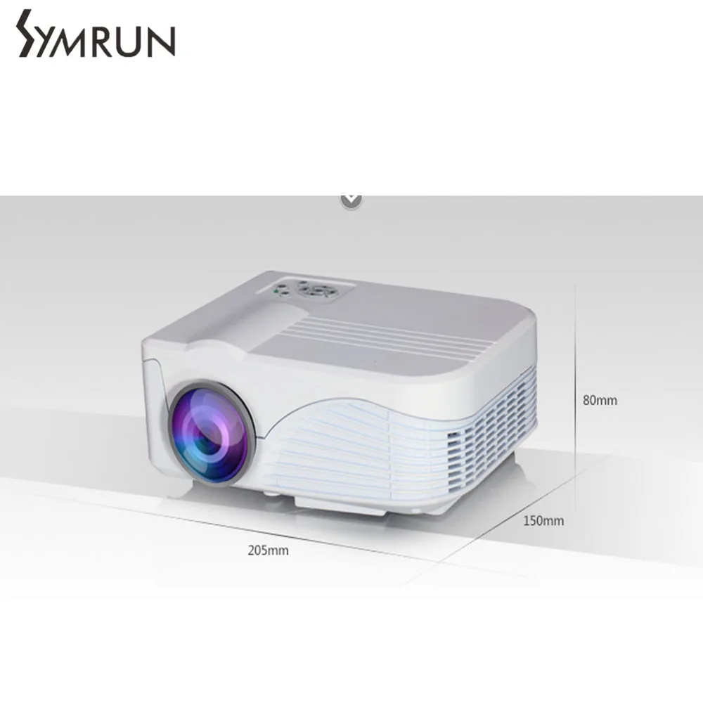 

1080P FHD LED Projector Contrast Ratio1000 : 1 projection HDMI VGA AV Port Remote Controller EU US Plug X9 Projector 1000 Lumens