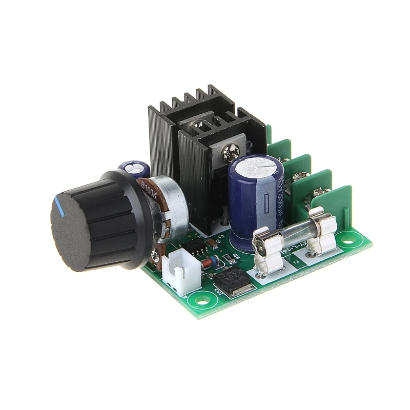 DC Motor Speed Controller 9V 50V 10A PWM with Knob Adjustable Speed