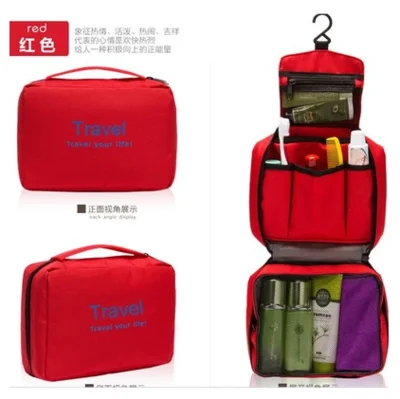 Сумка для путешествий OLOEY с большой емкостью, водонепроницаемая сумка для стирки, товары для путешествий на открытом воздухе, Портативная сумка для хранения - Цвет: red