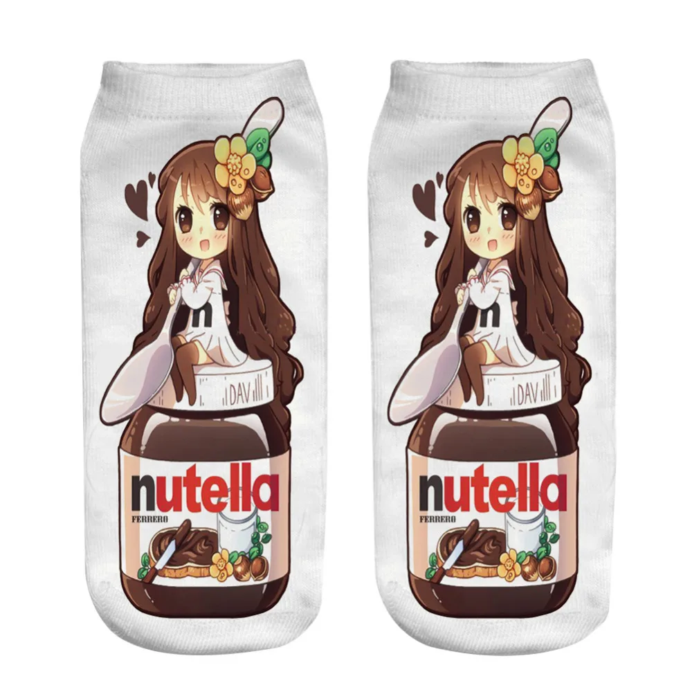 Ragazza Seduta Sul Nutella Tipo Di Stampa 3d Divertente Calzino Per La Ragazza Di Nuovo Signore Casual Del Fumetto Calzini E Calzettoni Unisex Low Cut Caviglia Calzini E Calzettoni Low Cut Ankle Socks Cartoon Sockssocks Unisex Aliexpress