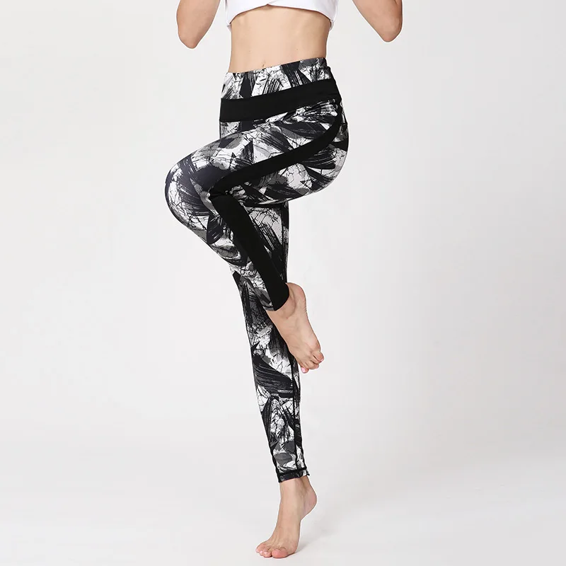 Selena Fanny, женские штаны для йоги, с принтом, для фитнеса, спортивные Леггинсы, эластичные, для бега, для бега, для пилатеса, колготки, быстросохнущие, для спортзала, брюки XL - Цвет: HK173