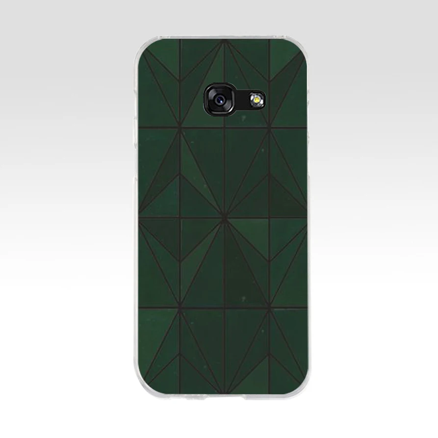 171AQ красивый изумрудно зеленого цвета с блестками, чехол для телефона из мягкого силикона ТПУ с рисунком крышка чехол для телефона для samsung galaxy a3 a5 a6 A8 - Цвет: 2