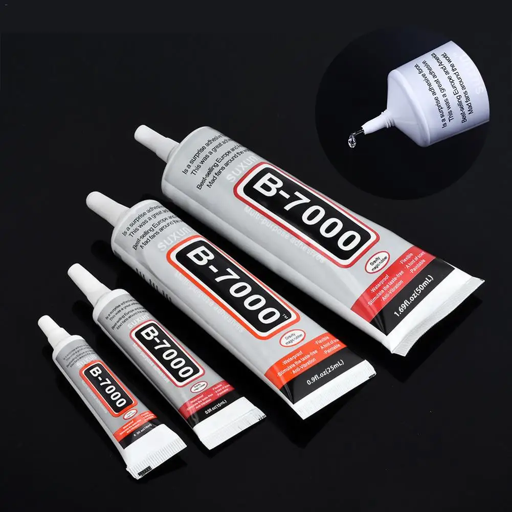 

9ML 15ML 25ML 50ML B-7000 Strength Glue Phone Screen Repair Adhesive Electronic Components Glue DIY Jewelry Rhinestone Pasting