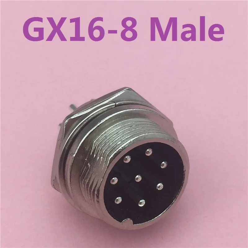 

1pcs GX16 8 Pin Male Circular Socket Diameter 16mm Wire Panel Aviation Connector L108 Free Shipping Russia