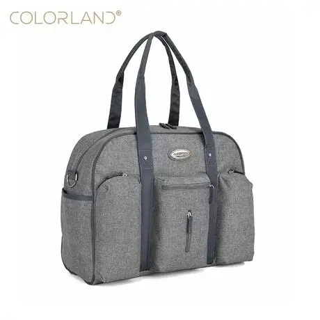 Colorland модная детская сумка-Органайзер для подгузников для мам и мам, сумка-мессенджер для мамы, сумка для мамы, сумка для мам - Цвет: gray