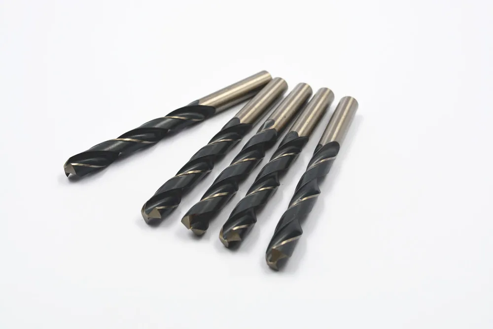 

5 Pcs High Speed Steel M2 0.45'' Drilling Dia. Twisted Drilling Bits for Stainless Steel 5.59'' Long
