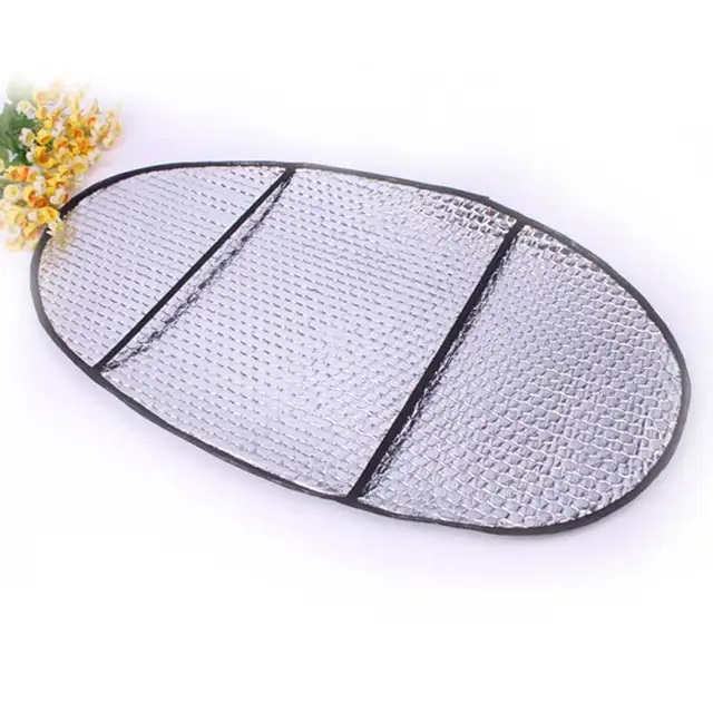 2pcs Motorcycle Sun Pad Seat Cover Waterproof Summer Sunshade Heat Insulation Cushion Anti-slip Protection Motorcycle Sunshade 2