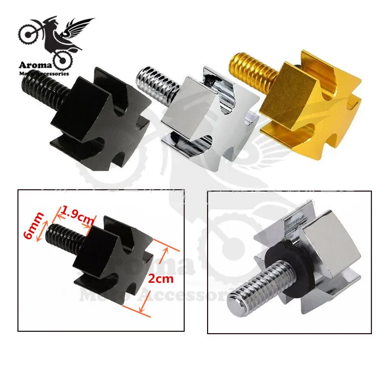 6MM coss decal gold silver black CNC parts moto fixed seat screw cover bolt billet for harley motorcycle cross | Автомобили и