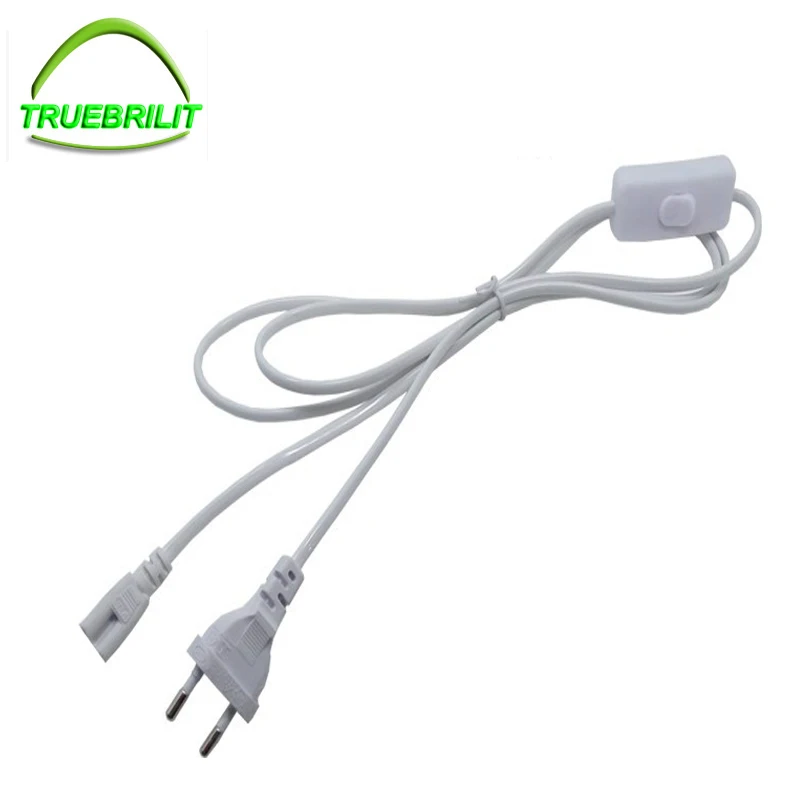

T8 T5 3 core integrated lamp tube connector with switch 1.5m power supply line LED lamp socket EU plug connection line