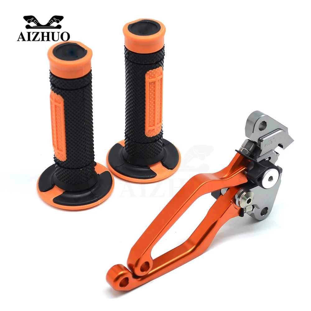 Motocross Pivot Brake Clutch Levers Dirt Bike Handle Bar Hand Grips Set For KTM 530EXC 530EXC-R 530XCR-W 530XC-W (SIX DAYS)