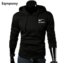 2017 Autumn New Arrival High JUST BREAK IT Printed Sportswear Men Sweatshirt Hip-Hop Male Hooded Hoodies Pullover Hoody clothing