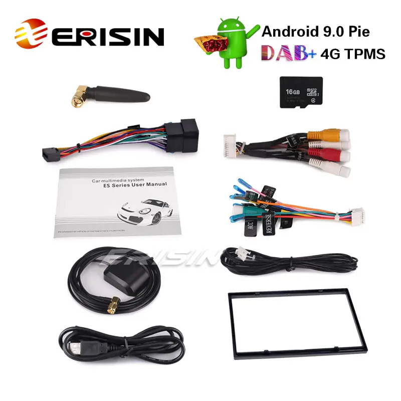 Excellent Erisin ES4836U 6.2" Double Din Android 9.0 Car Stereo Nissan GPS WiFi DAB+ SatNav OBD Bluetooth TPMS 5