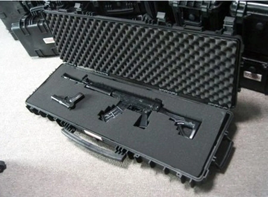 

long Tool case toolbox Impact resistant sealed waterproof case Photographic equipment camera case gun case with pre-cut foam