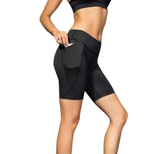 Женские спортивные шорты для йоги, с высокой талией, тянущиеся, для фитнеса, спортзала, бега, тренировки, облегающие леггинсы, короткие штаны