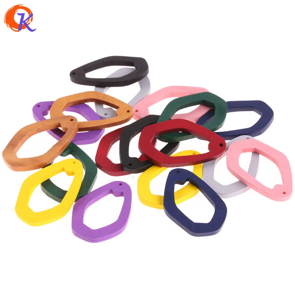 

Cordial Design 100Pcs 53*33MM Jewelry Accessories/Wood Beads/Environmental Paint/Oval Shape/Hand Made/Earring Findings